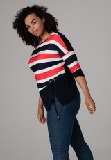 Pasiasta bluzka plus size Pasiasta bluzka plus size