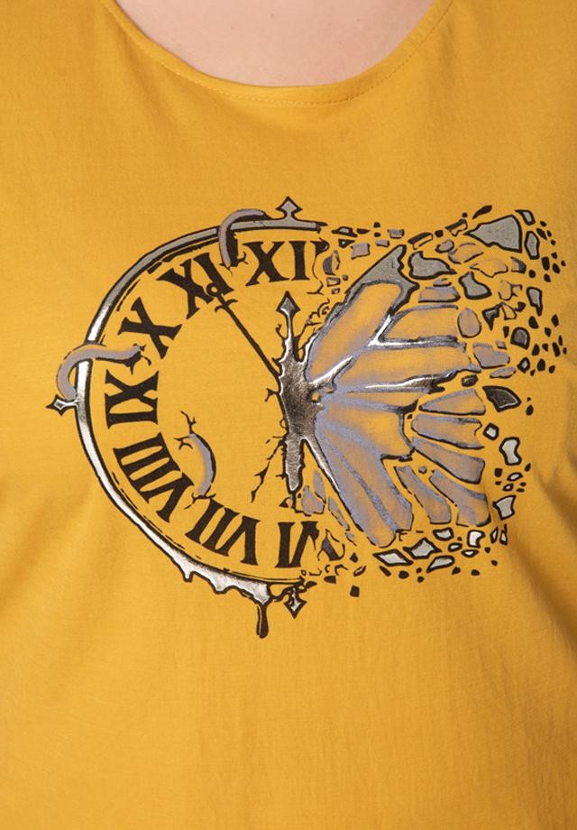 Bluzka XXL w kolorze miodowym