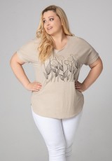 Kremowa bluzka plus size Kremowa bluzka plus size
