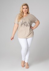 Kremowa bluzka plus size Kremowa bluzka plus size