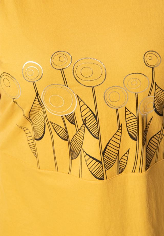 Miodowa bluzka XXL z nadrukiem