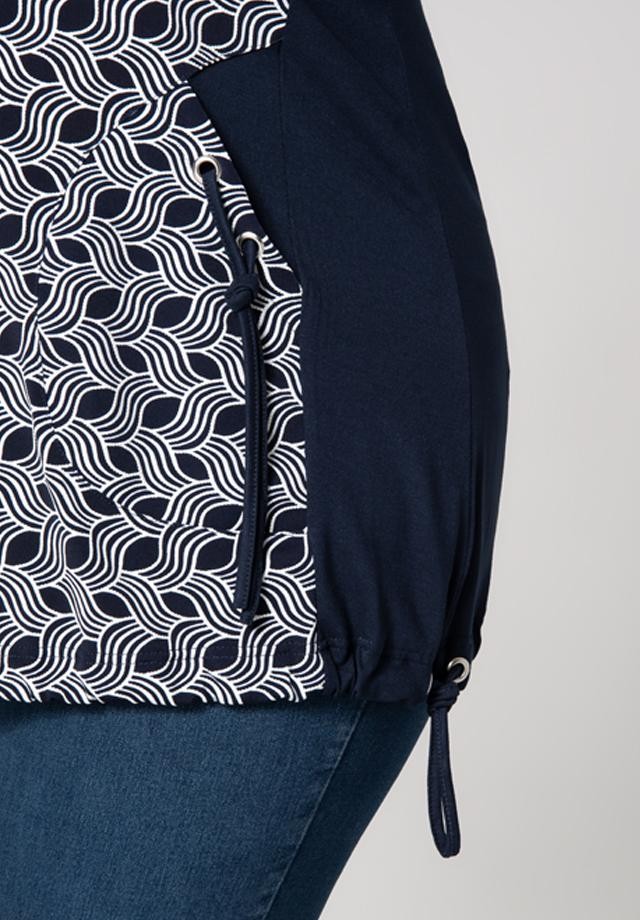 Wzorzysta tunika XXL z kieszeniami