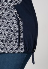 Wzorzysta tunika XXL z kieszeniami Wzorzysta tunika XXL z kieszeniami