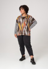 Sweter XXL w kolorach jesieni Sweter XXL w kolorach jesieni