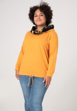 Bluza plus size z kołnierzykiem w kwiaty Bluza plus size z kołnierzykiem w kwiaty