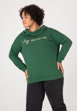 Bluza w dużym rozmiarze z ozdobnym napisem Bluza w dużym rozmiarze z ozdobnym napisem
