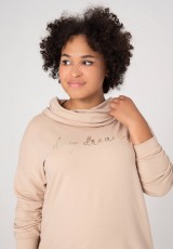 Kremowa bluza XXL z napisem Kremowa bluza XXL z napisem