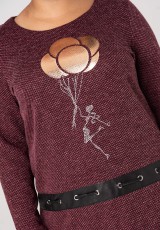 Bordowy sweter plus size Bordowy sweter plus size