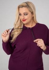 Bluzka plus size w fiolecie Bluzka plus size w fiolecie