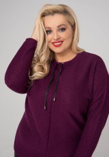 Bluzka plus size w fiolecie Bluzka plus size w fiolecie