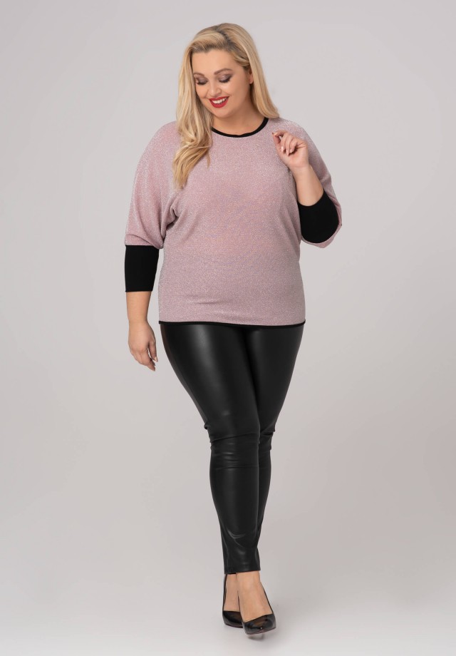 Różowa bluzka plus size