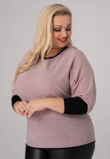 Różowa bluzka plus size Różowa bluzka plus size
