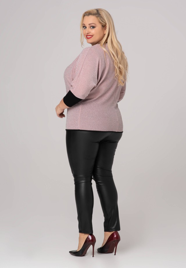 Różowa bluzka plus size
