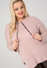 Bluza dla puszystych pań w odcieniu różu Bluza dla puszystych pań w odcieniu różu
