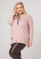 Bluza dla puszystych pań w odcieniu różu Bluza dla puszystych pań w odcieniu różu