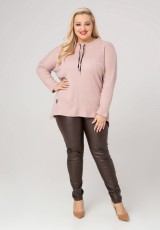 Bluza dla puszystych pań w odcieniu różu Bluza dla puszystych pań w odcieniu różu