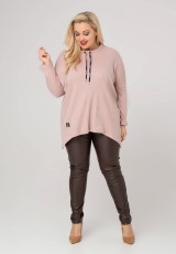 Bluza dla puszystych pań w odcieniu różu Bluza dla puszystych pań w odcieniu różu
