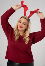 Czerwony sweterek plus size Czerwony sweterek plus size