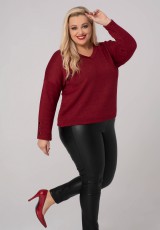 Czerwony sweterek plus size Czerwony sweterek plus size