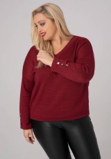 Czerwony sweterek plus size Czerwony sweterek plus size