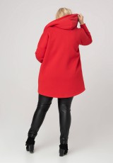 Czerwony płaszcz bawełniany XXL