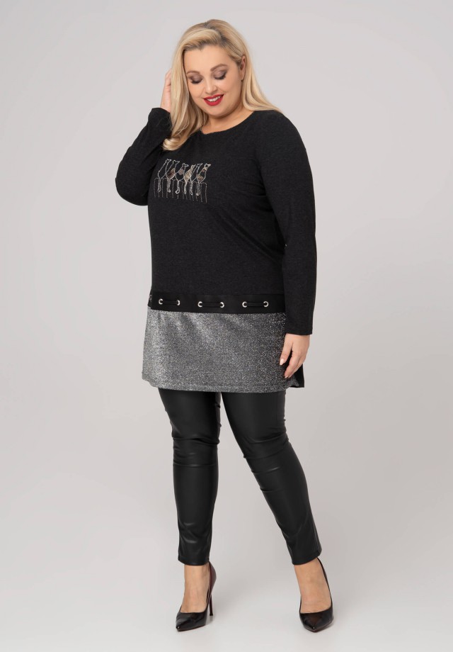 Tunika plus size z nadrukiem