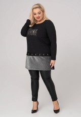 Tunika plus size z nadrukiem Tunika plus size z nadrukiem