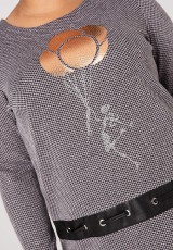 Szaro różowy sweter XXL Szaro różowy sweter XXL