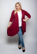 Czerwony kardigan XXL