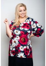 Sukienka plus size w kwiaty Sukienka plus size w kwiaty