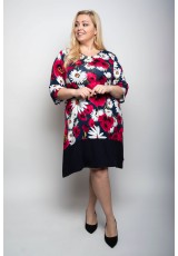 Sukienka plus size w kwiaty Sukienka plus size w kwiaty