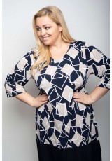 copy of Sukienka plus size w egzotyczne wzory
