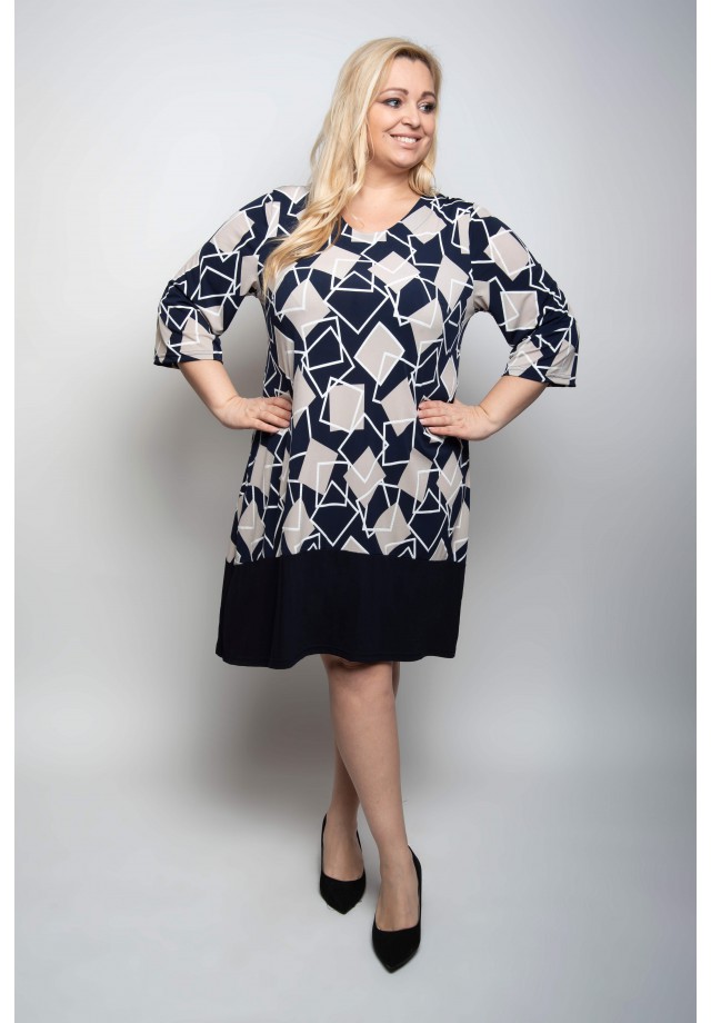 copy of Sukienka plus size w egzotyczne wzory