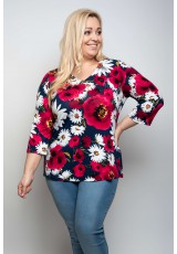 Kwiatowa bluzka plus size Kwiatowa bluzka plus size