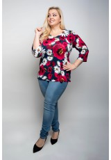 Kwiatowa bluzka plus size Kwiatowa bluzka plus size