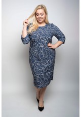 Niebieska sukienka plus size Niebieska sukienka plus size