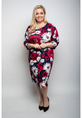 copy of Kolorowa sukienka w dużym rozmiarze