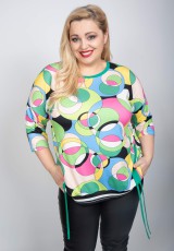 copy of Bluzka dla puszystych w koła