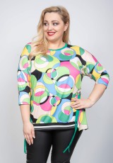 copy of Bluzka dla puszystych w koła