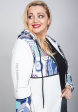 Jasna bluza na suwak plus size Jasna bluza na suwak plus size