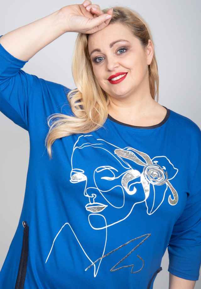 Niebieska bluzka XXL