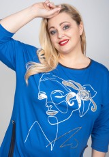 Niebieska bluzka XXL