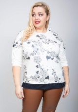 Bluza damska dla puszystych