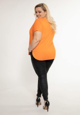 Pomarańczowa bluzka plus size