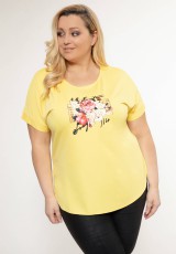 Żółta bluzka dla puszystych Żółta bluzka dla puszystych