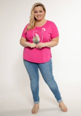 Duża bluzka w odcieniu różowego