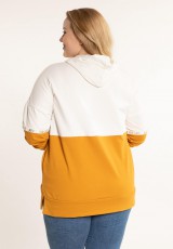 Dwukolorowa bluza XXL z bawełny Dwukolorowa bluza XXL z bawełny