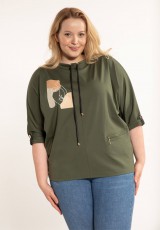 Luźna bluza damska plus size Luźna bluza damska plus size