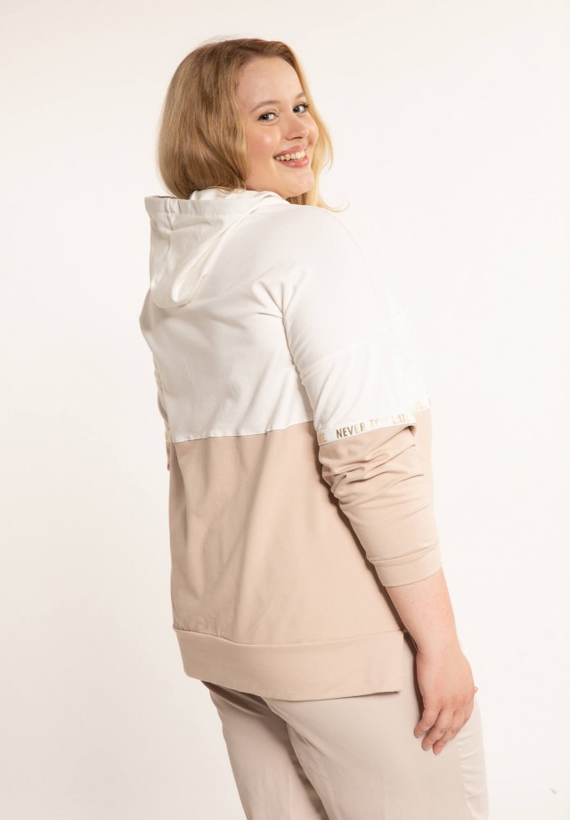 Kremowo-beżowa bluza bawełniana XXL