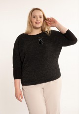 Sweterek plus size z ozdobą Sweterek plus size z ozdobą